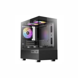 Antec CX200M Elite Micro-ATX | ITX RGB Mini-Tower Gaming Chassis - Black - Image 1