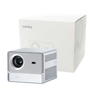 WANBO DAVINCI 1 PRO 1080P 650ANSI Android 11 Smart Home Theatre Projector - Silver - Image 1