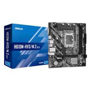 ASRock H610M-HVS/M.2 R2.0 Intel LGA 1700 m-ATX Motherboard - Image 1