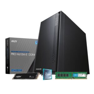PCBuilder Intel i5-12400 HOME MASTER Windows 11 Desktop PC - Image 1