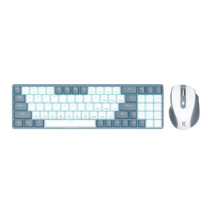 Redragon BS8772 Wireless Keyboard and Mouse Combo - Grey/White - Image 1