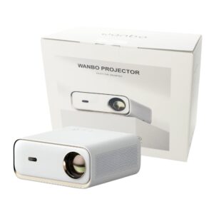 WANBO X5 1080P 1100ANSI Android 9.0 Smart Projector - White - Image 1