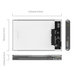 ORICO 2.5" USB3.0 Transparent HDD Enclosure - Image 4