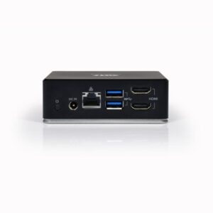 Port USB Type-C to 1 x RJ45|2 x USB3.1 Gen1|2 x HDMI|1 x Type-C|1 x USB3.1 Gen1 | Apple Charging 2.4A|1 x Aux Dock - Black - Image 4