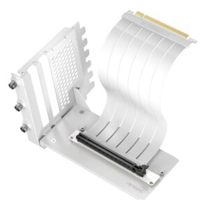 Antec RTX40 PCIe4.0 Riser Cable Vertical Bracket Kit - White - Image 1