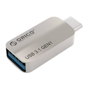 ORICO USB Type-C to USB-A 3.1 ChargeSync On The Go Adapter - Silver - Image 1