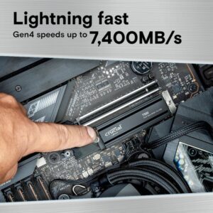 Crucial T500 2TB M.2 NVMe Gen4 with Heatsink NAND SSD - Image 4
