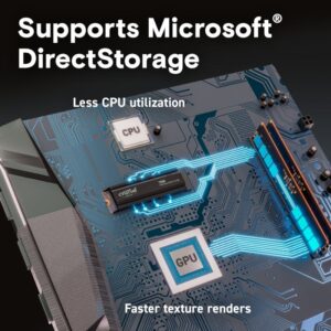 Crucial T500 2TB M.2 NVMe Gen4 with Heatsink NAND SSD - Image 7