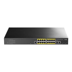 Cudy 16 Port Layer 2 Managed Gigabit PoE Switch - Image 1