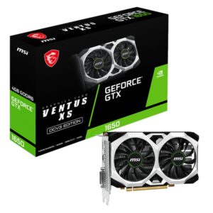 MSI Nvidia GeForce GTX 1650 D6 VENTUS XS OCV3 4GB GDDR6 128-BIT Graphics Card - Image 1