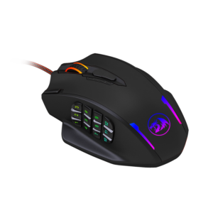 REDRAGON IMPACT 12400DPI MMO Gaming Mouse - Black - Image 3