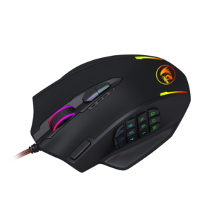 REDRAGON IMPACT 12400DPI MMO Gaming Mouse - Black - Image 5