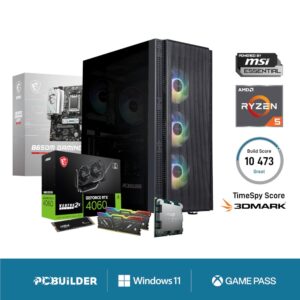 PCBuilder AMD Ryzen 5 7600 SPECIALIST Windows 11 Gaming PC - Image 1
