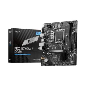 MSI PRO B760M-E DDR4 Intel LGA1700 mATX Motherboard - Image 1