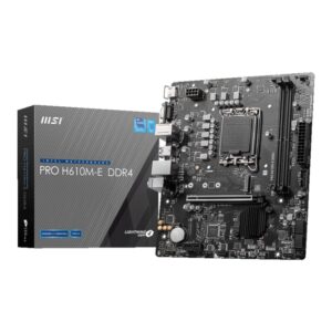 MSI H610M-E PRO Intel LGA1700 M-ATX Motherboard - Image 1