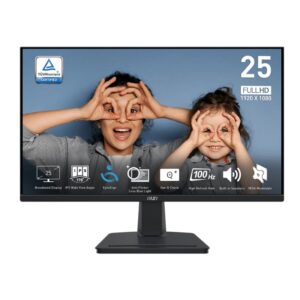 MSI PRO MP251 Professional Monitor 1920x1080 (FHD) IPS 1ms 100Hz HDMI Black - Image 1
