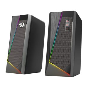 REDRAGON 2.0 Satellite Speaker ANVIL 2 x 3W RGB USB|Aux Gaming Speaker - Black - Image 1