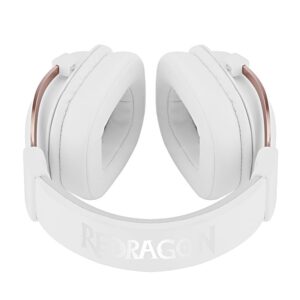 REDRAGON Over-Ear ZEUS 2 USB Gaming Headset - White - Image 4