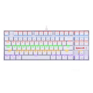 REDRAGON KUMARA Mechanical 87 Key|RGB Backlit Gaming Keyboard - White - Image 1