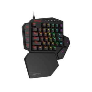 REDRAGON Diti Elite Pro One-Handed RGB Wireless Mechanical Gaming Keyboard - Black - Image 1