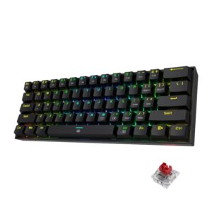REDRAGON DRAGONBORN Wired Mechanical Keyboard RGB 67Key Design - Black - Image 1