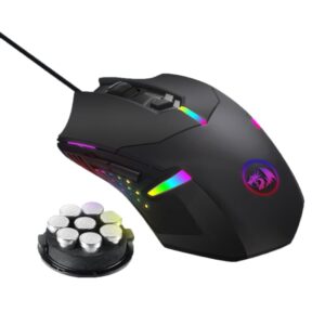 REDRAGON CENTROPHORUS 7200DPI RGB Gaming Mouse - Black - Image 1