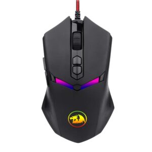 REDRAGON NEMEANLION 2 7200DPI Gaming Mouse - Black - Image 1