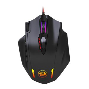 REDRAGON IMPACT 12400DPI MMO Gaming Mouse - Black - Image 1