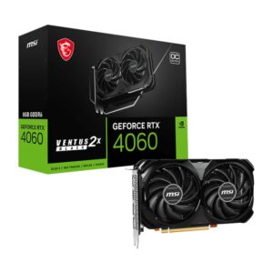 MSI Nvidia GeForce RTX 4060 Ventus 2x Black 8G GDDR6X 128-BIT Graphics Card - Image 1