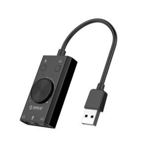 ORICO SC2 USB to 3.5mm Dual headphone External Sound Card with Volume Control - Image 1