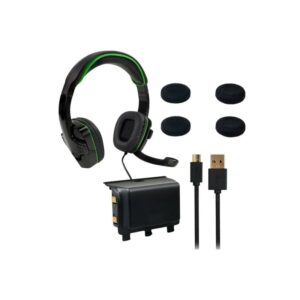 Sparkfox Xbox-One Headset|High-Capacity Battery|3m Braided Cable|Thumb Grip Core Gamer Combo - Image 1