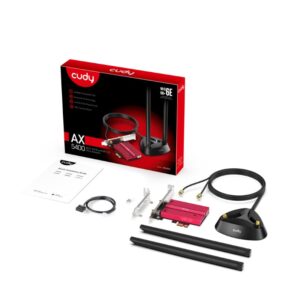 Cudy 3000Mbps WiFi 6 + BT 5.0 PCI-E Adapter - Image 5
