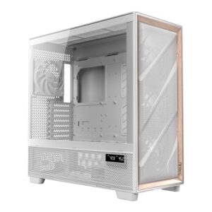 Antec FLUX PRO E-ATX Mid Tower Gaming Chassis – White - Image 1