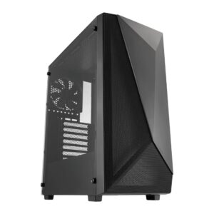 FSP CMT195B ATX Gaming Chassis - Black - Image 1