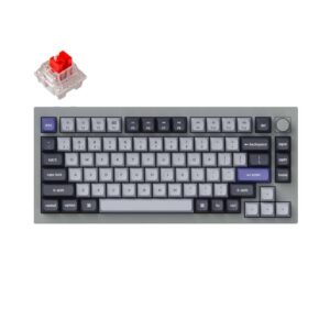 Keychron Q1 Pro 75% Red K Pro Switches RGB Wireless Keyboard - Grey - Image 1