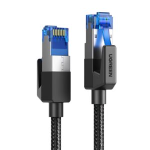UGREEN Cat8 Nylon Braided Ethernet Cable - 40Gbps with Modular Plugs - 5m - Image 1