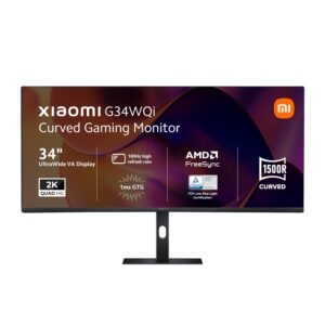Xiaomi G34WQi 34" 1440p UltraWide VA Curved Gaming Monitor (180Hz, 1ms, 21:9, HDMI/DP, AMD FreeSync, and 1500R Curve) - Image 7