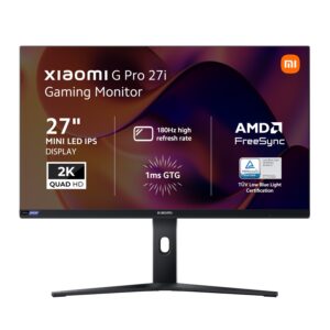 Xiaomi G Pro 27i 27" 2K 1440p Mini LED IPS Gaming Monitor (180Hz, 1ms, 16:9, HDMI/DP, AMD FreeSync, and HDR1000) - Image 9