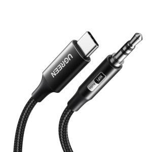 UGreen USB Type-C to 3.5mm AUX Audio Cable 2M - Black