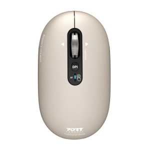 Port Connect PURE MAC Rechargeable Wireless and Bluetooth Mouse - Pearl
