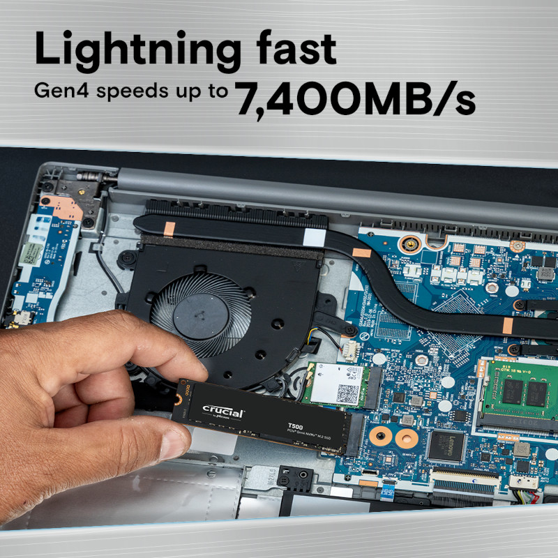 Crucial T500 1TB M.2 NVMe Gen4 NAND SSD – QWERTY Computers