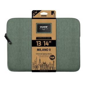 Port Designs Milano II Eco 13/14" Universal Laptop Sleeve - Sage Green