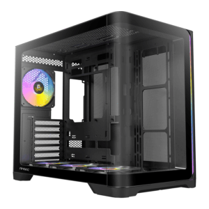 Antec C5 CURVED ARGB ATX | Micro-ATX | ITX ARGB Dual Chamber Mid-Tower Gaming Chassis - Black