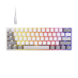 Corsair CLIPPER PRO MINI 60 Hall Effect Gaming Keyboard – White