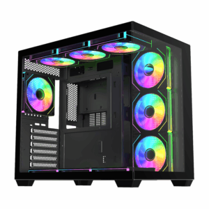 FSP M341 ARGB ATX Mid Tower Gaming Chassis - Black